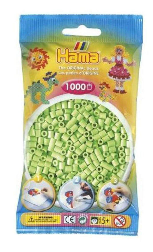 Hama Bügelperlen Midi Pastellgrün, 1000 Stück