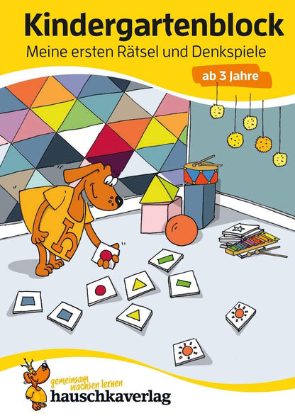 Hauschka Verlag Kindergartenblock - Meine ersten Rätsel und Denkspiele ab 3 Jahre, A5-Block