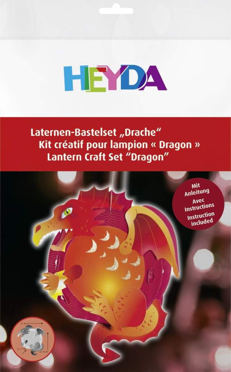 Heyda Laternen-Bastelset Drache