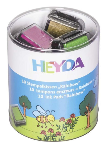 Heyda Mini Stempelkissenset Rainbow, 10 Stück