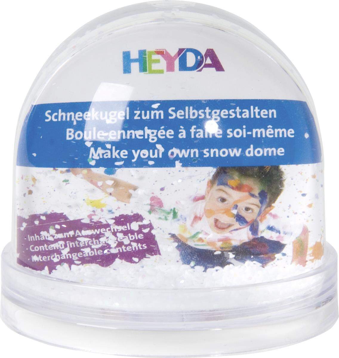 Heyda Schneekugel, klein, ca. 9 x 8, 5cm