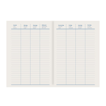 Idena Agenda A5 2024 Sparkle grau FSC-Mix