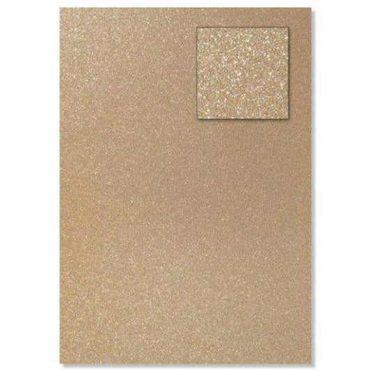 Knorr Prandell Glitterkarton, DIN A4, 200 g/qm, hellgold