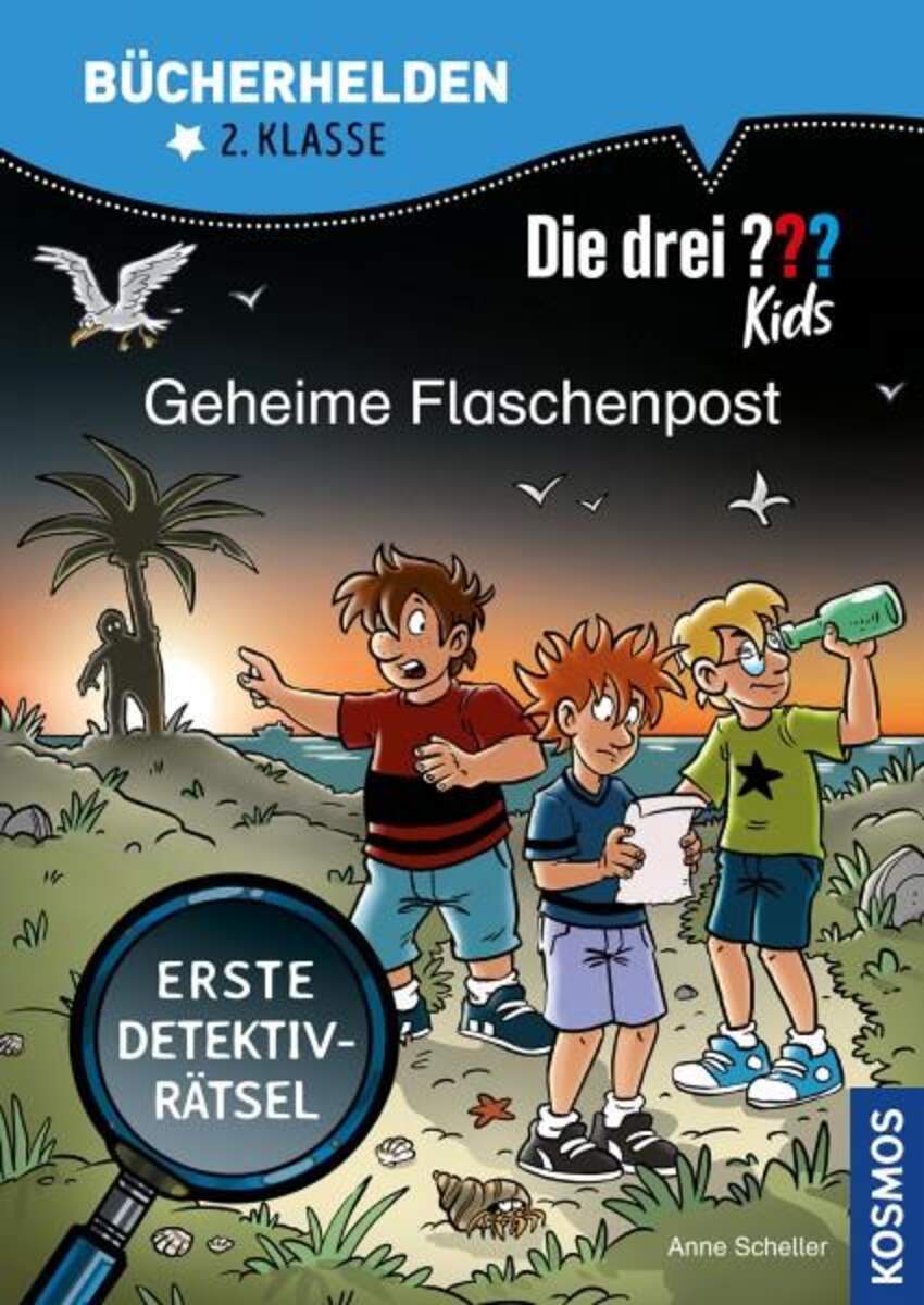 KOSMOS Bücherhelden 2.Klasse - Die drei ??? Kids Geh. Flaschenpost (Rätselspaß)