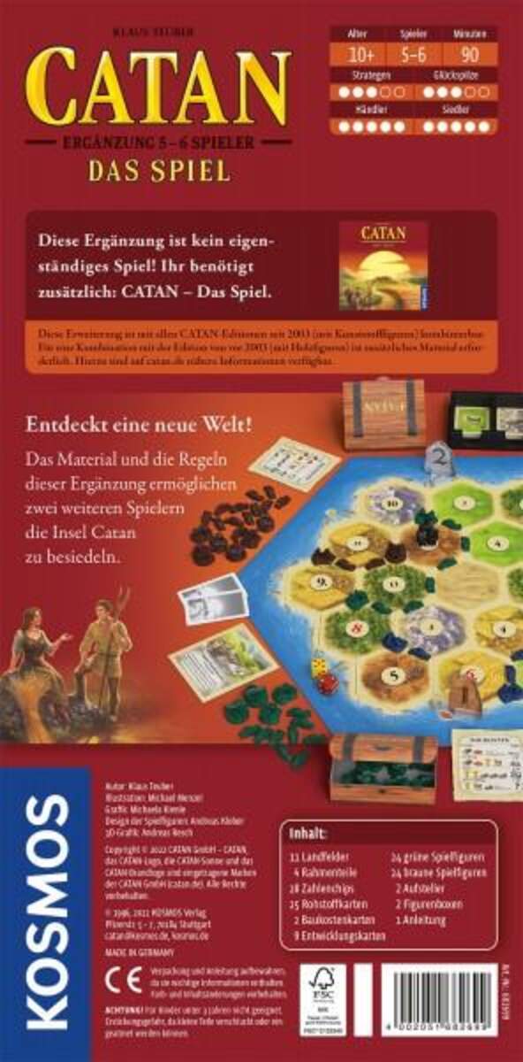 KOSMOS CATAN - Ergänzung 5-6 Spieler - Das Spiel