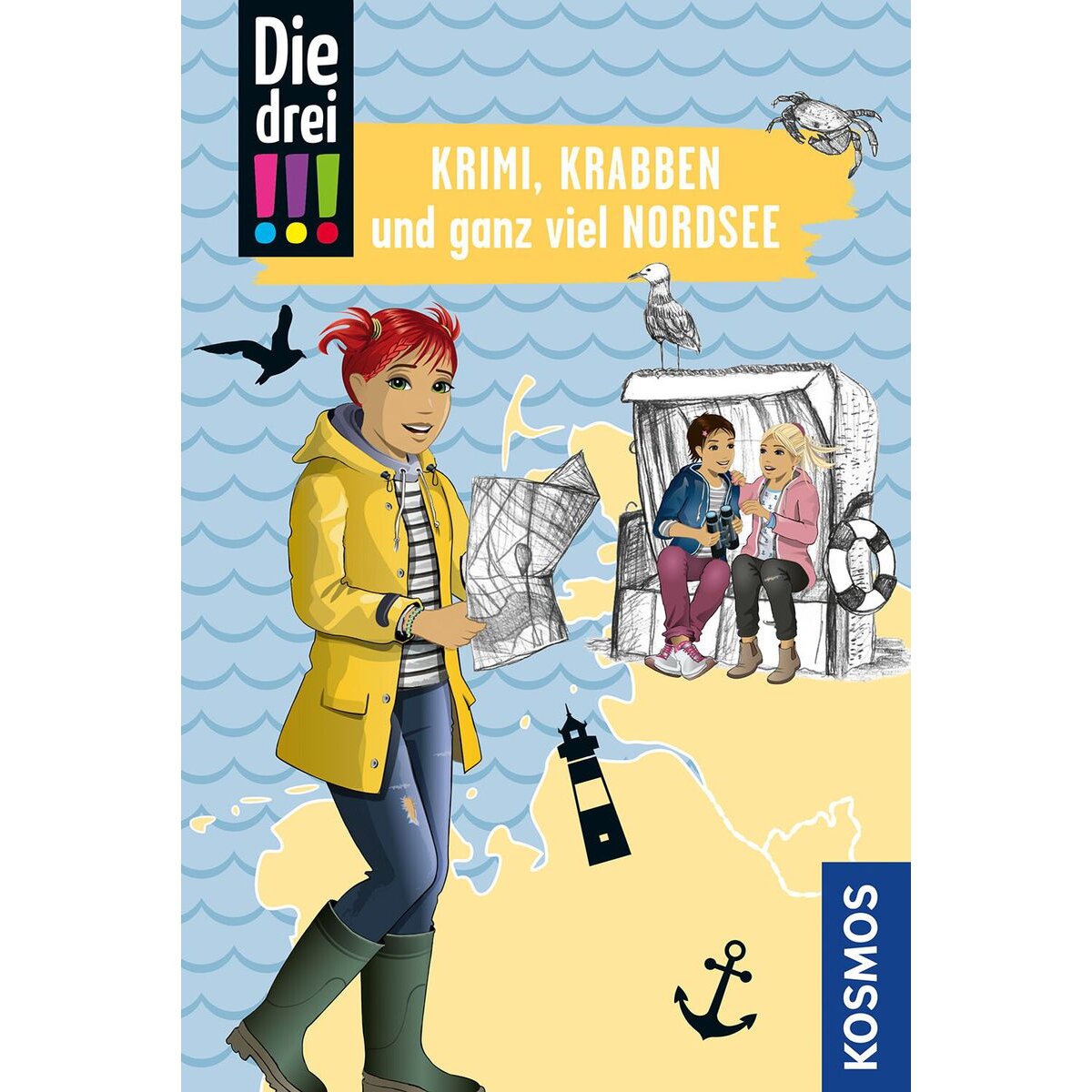 KOSMOS Die drei !!! Reisekrimi Krimi, Krabben und ganz viel Nordsee