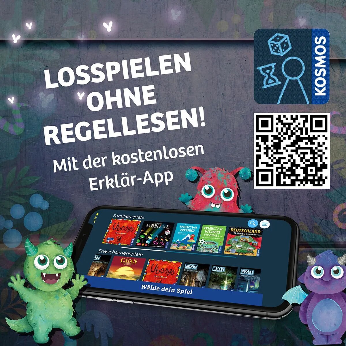 KOSMOS EXIT® - Das Spiel Kids Monstermäßiger Rätselspaß