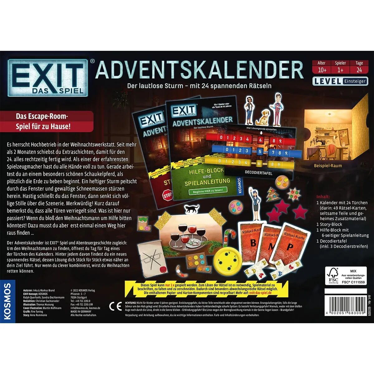 KOSMOS EXIT® - Das Spiel Adventskalender, Der lautlose Sturm