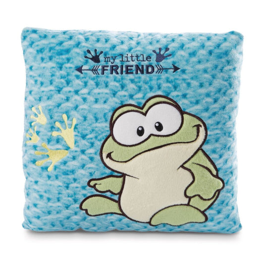 NICI Quadratisches Kissen Frosch NICI Green