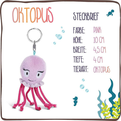 NICI Schlüsselanhänger Oktopus Oktina 10 cm