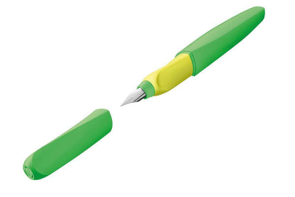 Pelikan Twist® Füller Feder M, Neon Grün, universell für Rechts- und Linkshänder