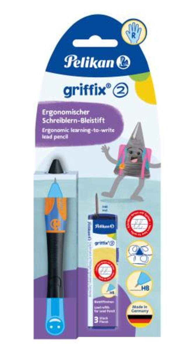 Pelikan griffix® Bleistift für Rechtshänder, Neon Black