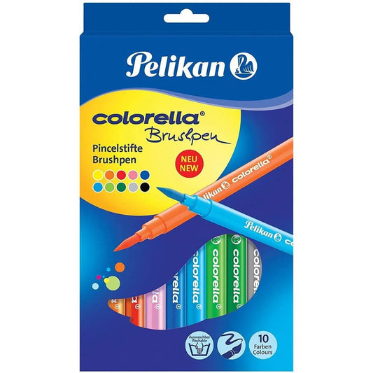 Pelikan Pinselmaler Colorella Brushpen, 10 Farben