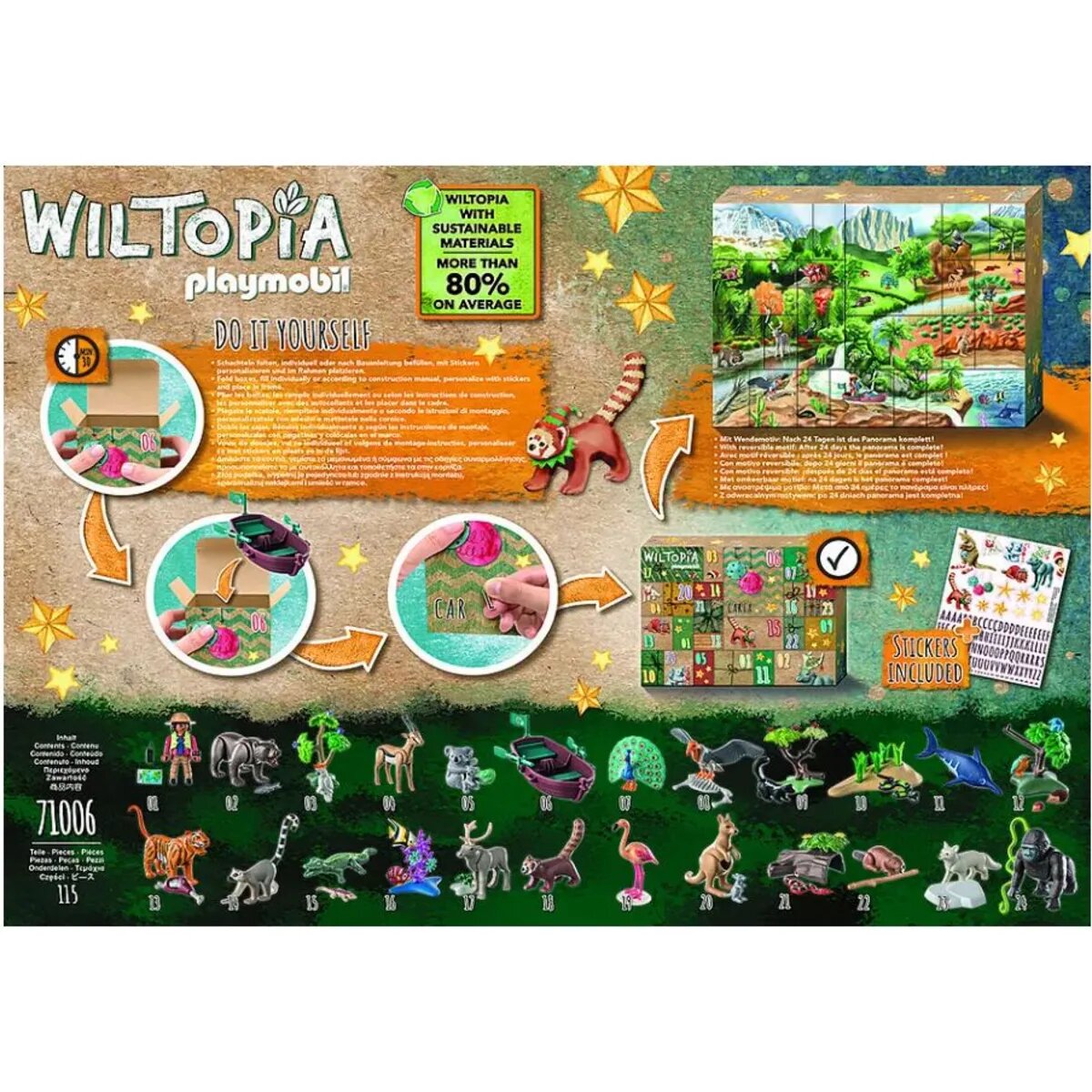 PLAYMOBIL® 71006 Wiltopia - DIY Adventskalender: Tierische Weltreise