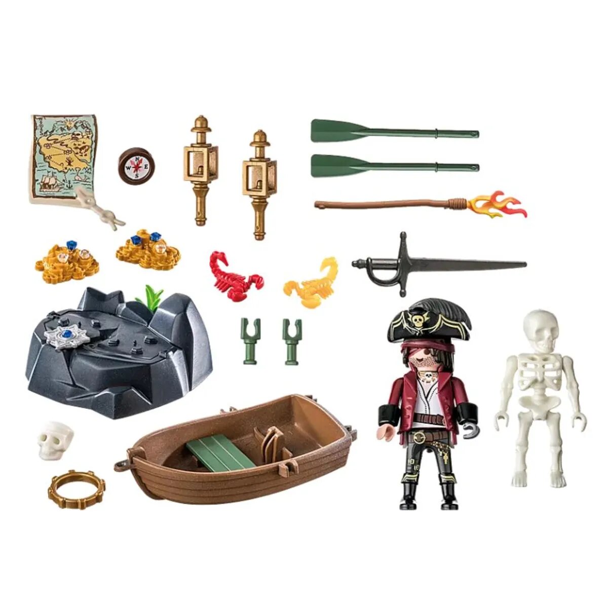 PLAYMOBIL® 71254 Starter Pack Pirat mit Ruderboot