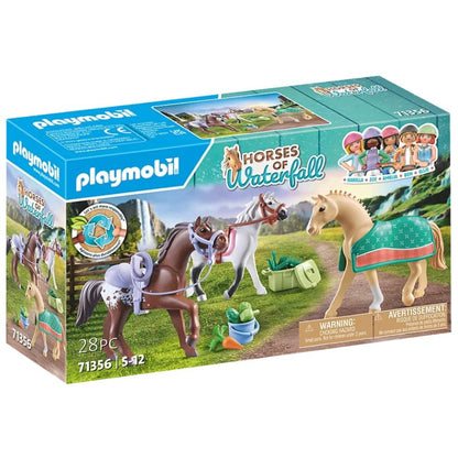 PLAYMOBIL® 71356 Horses of Waterfall- 3 Pferde: Morgan, Quarter Horse & Shagya Araber