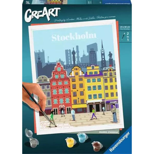 Ravensburger CreArt Colorful Stockholm - Malen nach Zahlen für Erwachsene