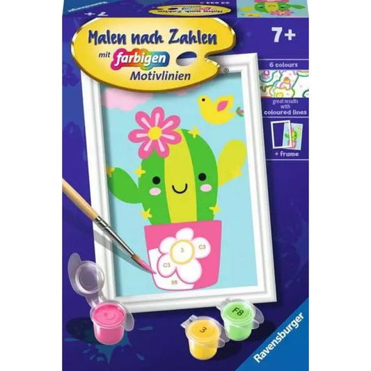 Ravensburger CreArt Kleiner Kaktus - Malen nach Zahlen für Kinder ab 7 Jahren