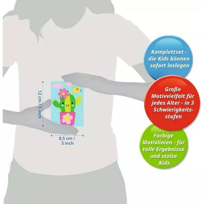 Ravensburger CreArt Kleiner Kaktus - Malen nach Zahlen für Kinder ab 7 Jahren