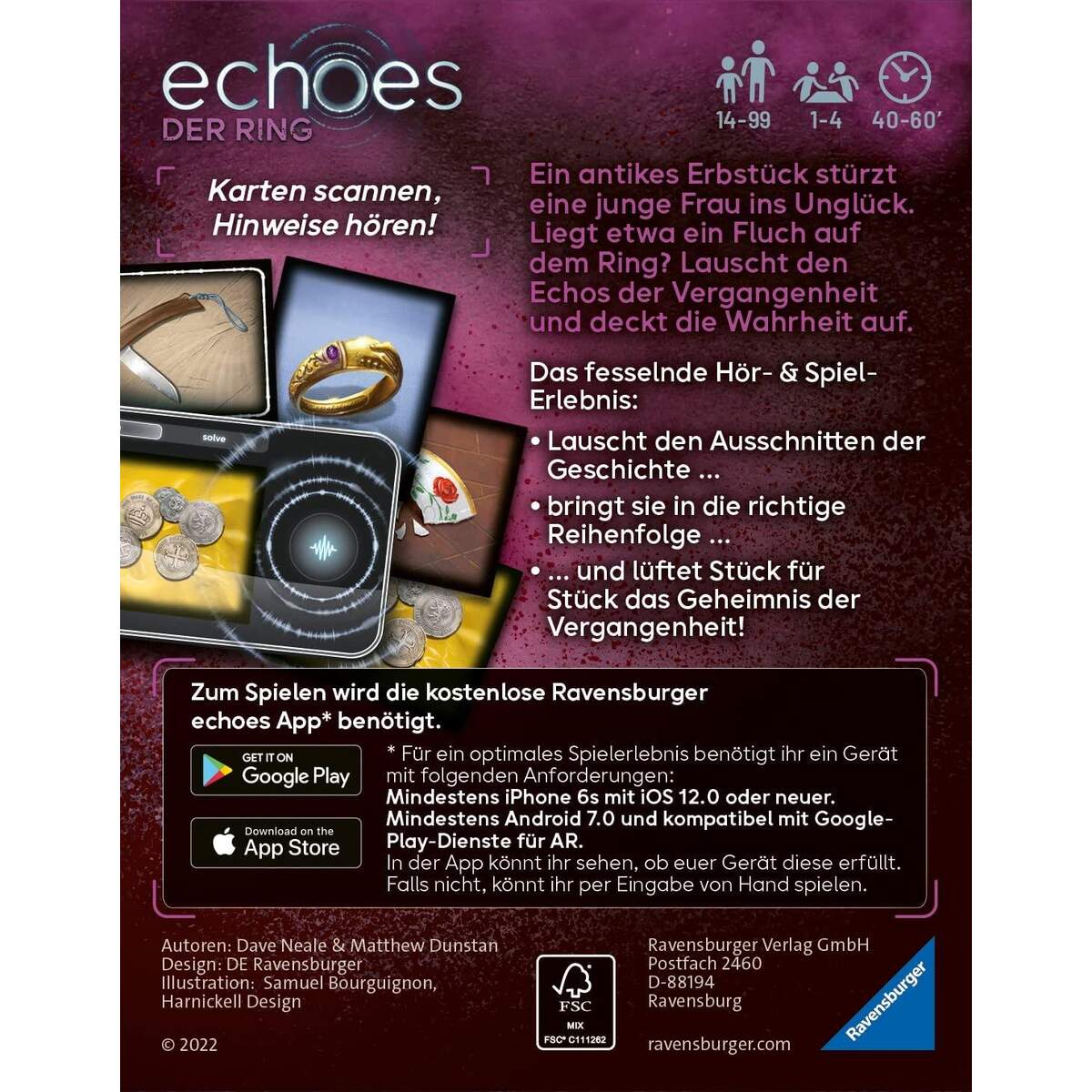 Ravensburger echoes Der Ring, Audio Mystery Spiel