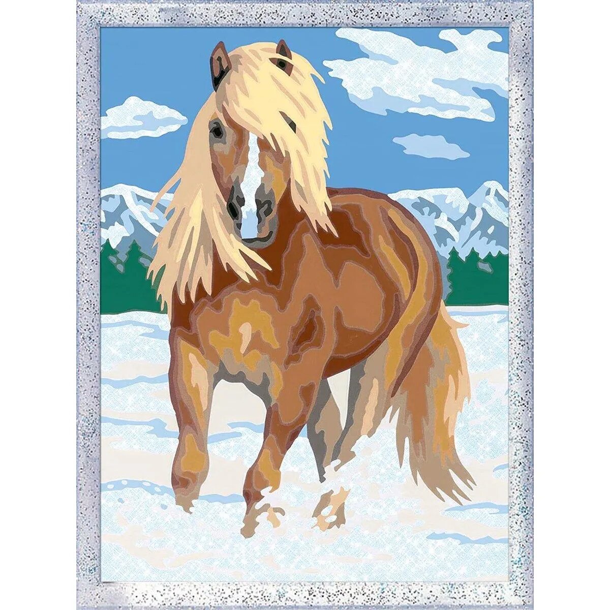 Ravensburger Malen nach Zahlen - Haflinger im Schnee