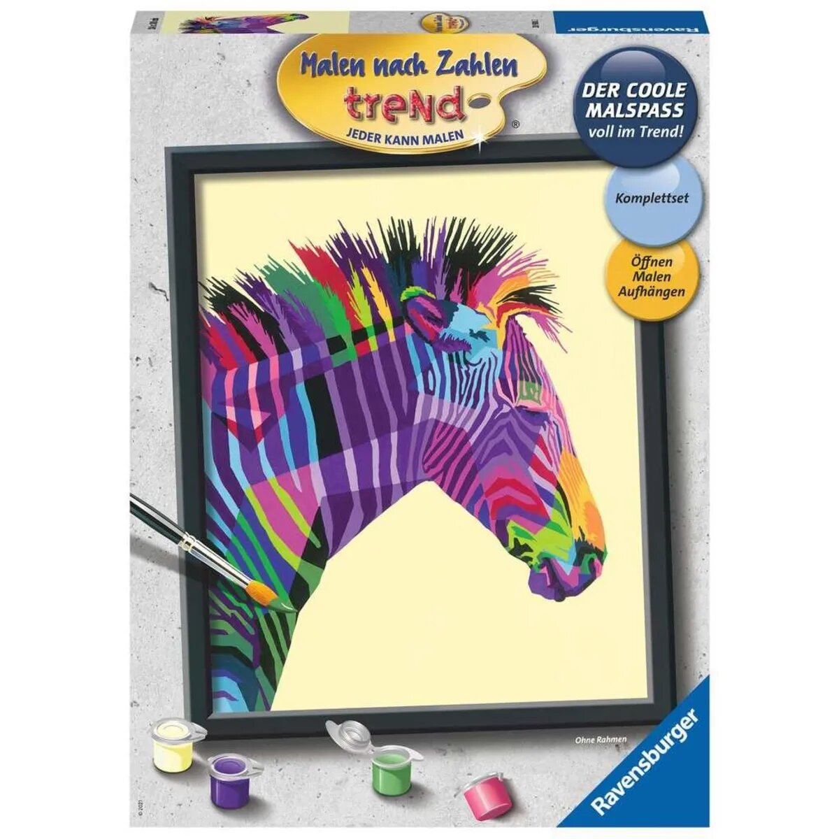 Ravensburger Malen nach Zahlen – Buntes Zebra