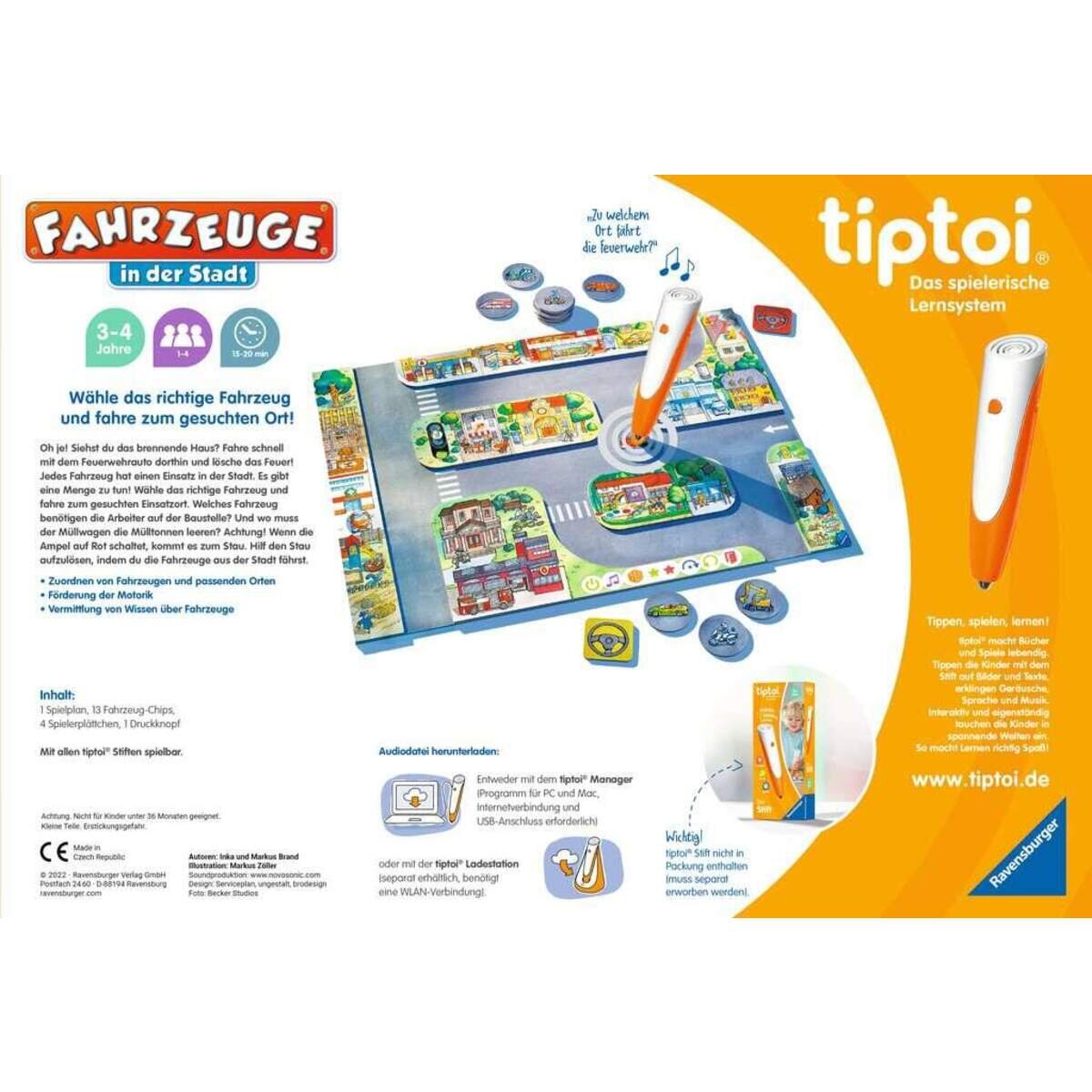 Ravensburger tiptoi Fahrzeuge in der Stadt - Lernspiel