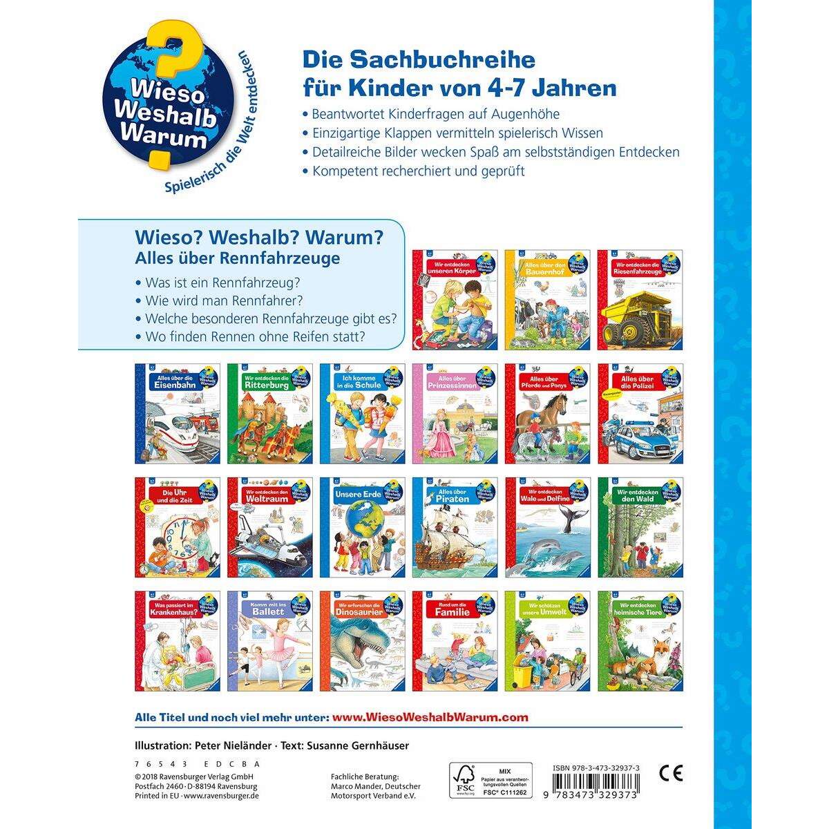 Ravensburger Wieso? Weshalb? Warum? Band 69: Alles über Rennfahrzeuge