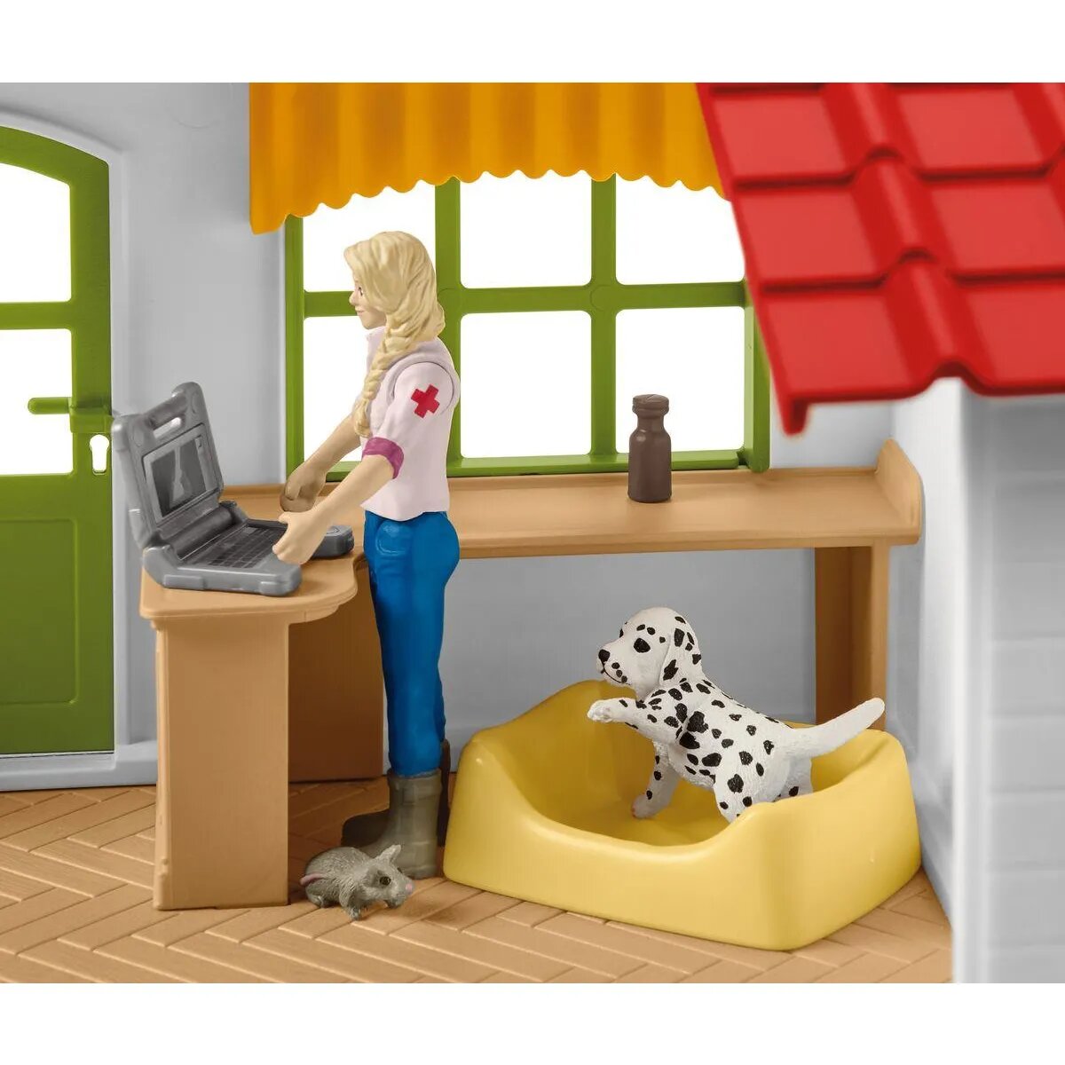 Schleich® 42502 Farm World Tierarzt-Praxis mit Haustieren