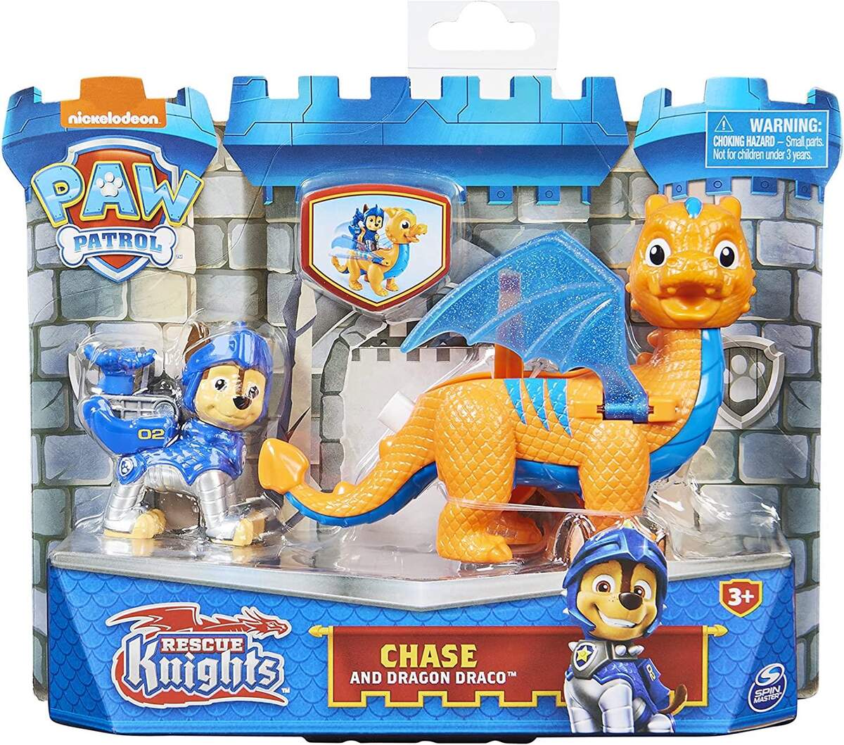 Spin Master Paw Patrol Rescue Knights Chase und Dragon Draco