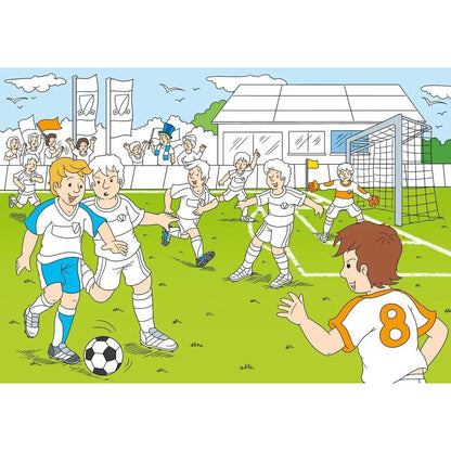 Tessloff Fußball. Buntes Sticker-Malbuch